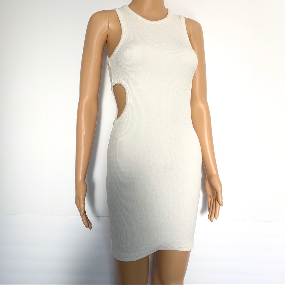 Topshop Ribbed Cutout Dress - Picture 4 of 6